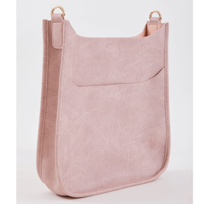 Blush Mini Messenger Vegan Leather Bag by Ah-Dorned