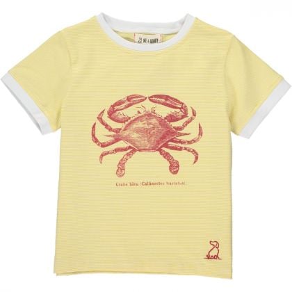 Youth Yellow Crab Tee by Me & Henry