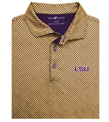 LSU Mosiac Print Performance Polo