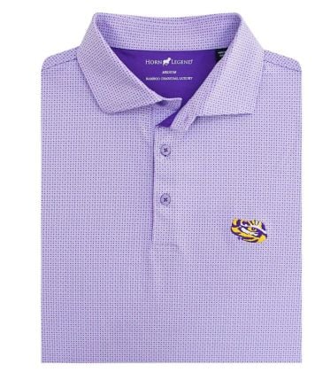 LSU Print Eye of the Tiger Performance Polo