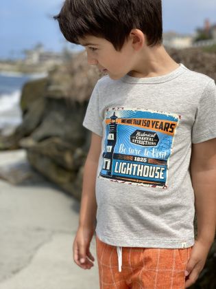 Youth Cornwall Lighthouse Tee by Me and Henry