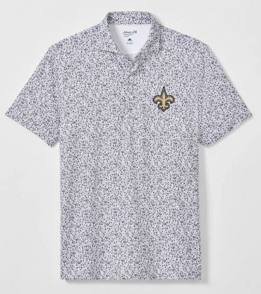 Saints Gridiron Performance Jersey Polo by Johnnie-O