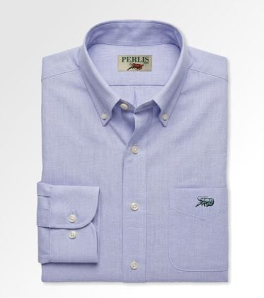 Crawfish Blue & Green Gameday Standard Fit Sport Shirt