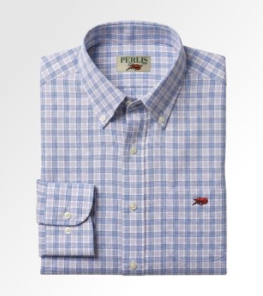 Crawfish Waffle Check Wrinkle Free Classic Fit Sport Shirt