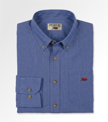 Crawfish Solid Wrinkle Free Standard Fit Sport Shirt