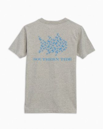 Youth Crabby Skipjack Fill Heather Tee by Southern Tide