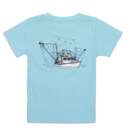 Youth Shrimp Boat Pocket Tee by Properly Tied