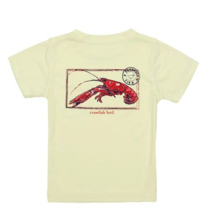 Youth Crawfish Boil Performance Pocket Tee by Properly Tied