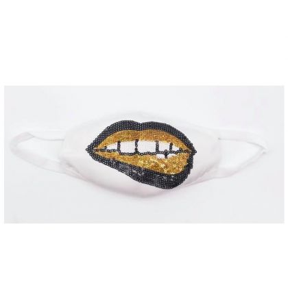 Ladies Gameday Lips Mask by Sparkle City