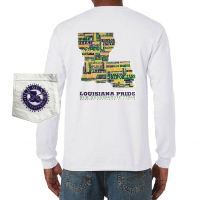 Louisiana Letterpress Mardi Gras T-Shirt by Old Guard