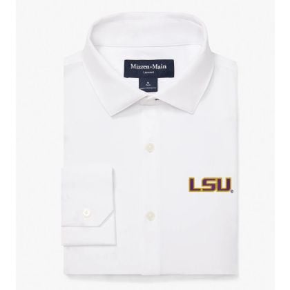 LSU Classic Fit Sport Shirt by Mizzen and Main