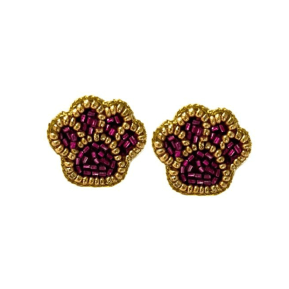 Tiger Paw Stud Earring by Golden Lily