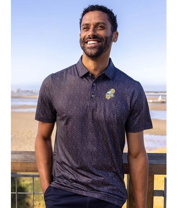 Sir Saint Fern Print Performance Polo