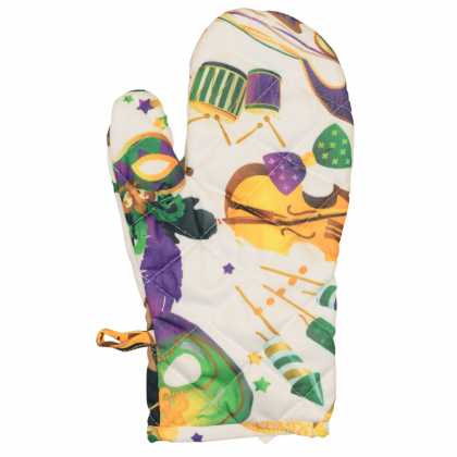 Mardi Gras Oven Mitt by the MG Collection