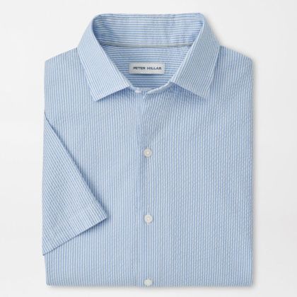 Coastal Seersucker Stripe Sport Shirt by Peter Millar
