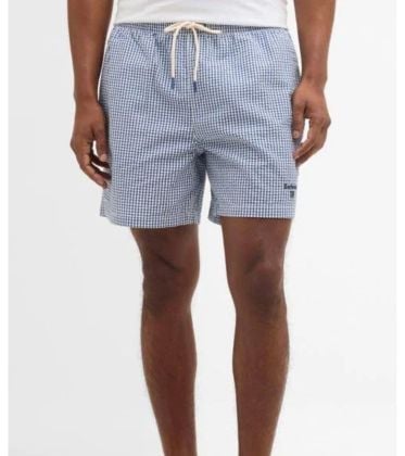 Gingham Seersucker Swim Trunks by Barbour