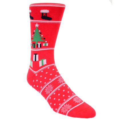 Trees & Gifts Christmas Pima Sock