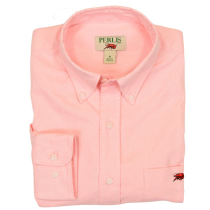 Crawfish Washed Oxford Solid Standard Fit Sport Shirt