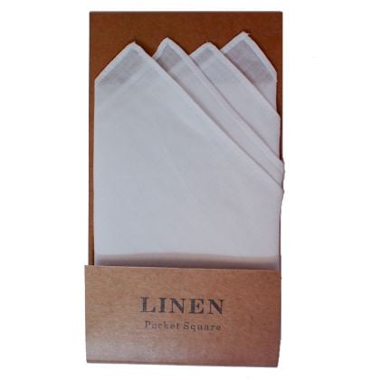 Pre-Folded Linen Pocket Square