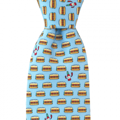 Poboy Print Tie by Nola Couture
