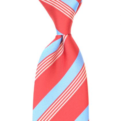 Two Stripe Silk Neck Tie by David Donahue