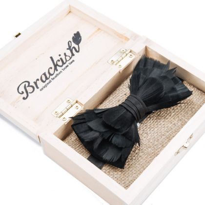 Goose Feather Bow Tie by Brackish