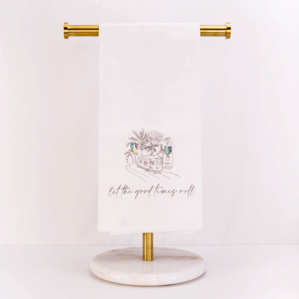Good Times Roll Dish Towel by The Royal Standard
