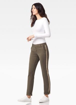 Ladies Mitchell Side Taping Pant by Ecru