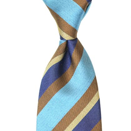 Stripe Silk Necktie by David Donahue