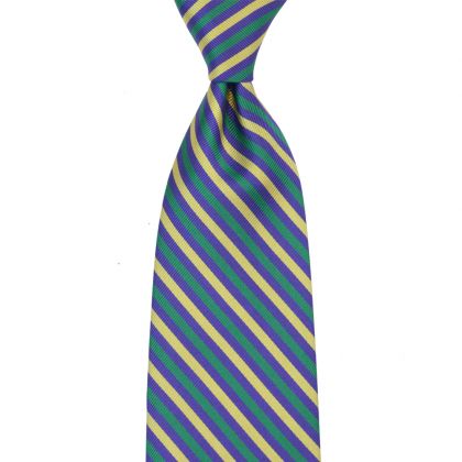 Mardi Gras Narrow Stripe Tie