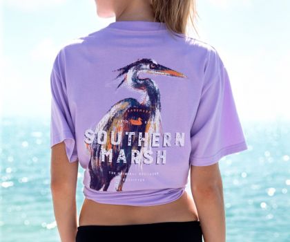 Impressions Heron Tee by Southern Marsh