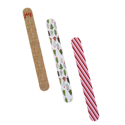 Pack of 3 Holiday Nail Files by the Royal Standard