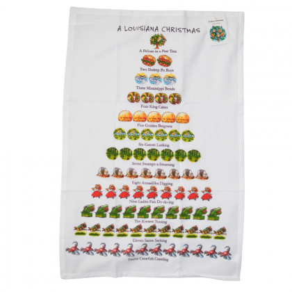 LA 12 Days of Christmas Dish Towel by Peking Handicraft