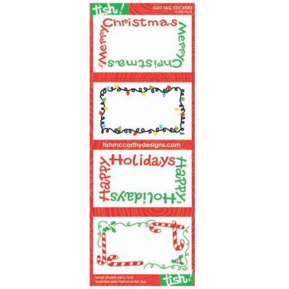 Merry Christmas Gift Tag Stickers