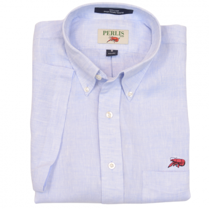 Crawfish 100% Washed Linen Classic Fit Sport Shirt