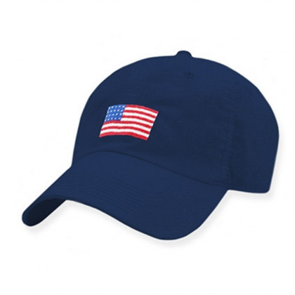 American Flag Needle-point Hat by Smathers & Branson