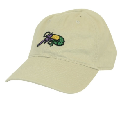 Tri Color Mardi Gras Needlepoint Hat by Smathers & Branson