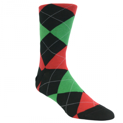 Christmas Argyle Pima Socks