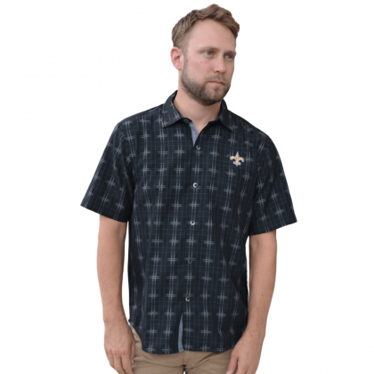 Saints Coconut Point Plaid Button Up by Tommy Bahama