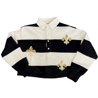 Ladies Gameday Stripe Middy Rugby by Sparkle City