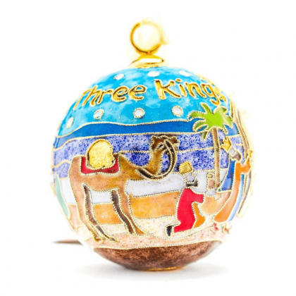 We Three Kings 24K Gold Plated Ornament by Kitty Keller
