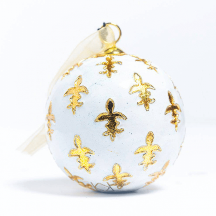 Fleur de Lis 24K Gold Plated Ornament by Kitty Keller