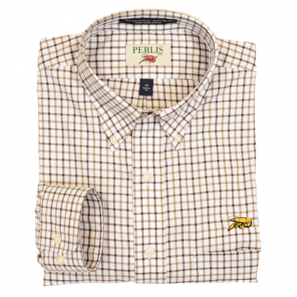 Gameday Purple & Gold Check button down shirt is a fuller fit, wrinkle free and perfect for a Saints tailgate or the office. 100% american cotton. 
