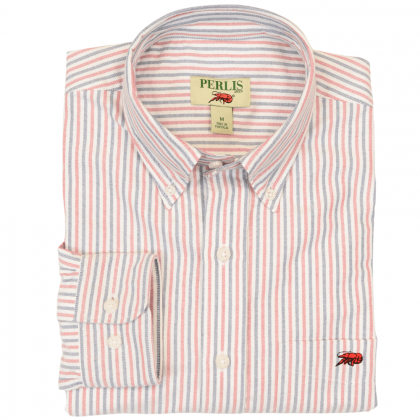 Crawfish Oxford Stripe Standard Fit Sport Shirt