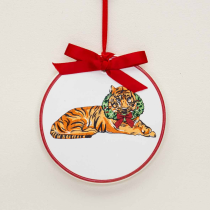 Tiger Wreath Ornament by The Royal Standard