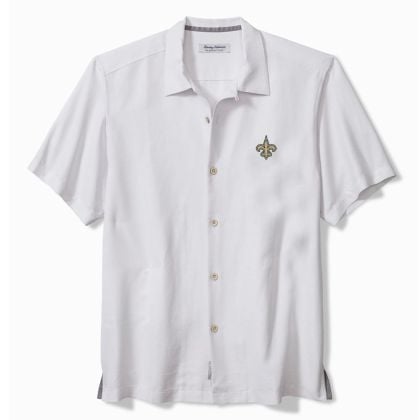 Saints Coconut Palm Camp Shirt by Tommy Bahama