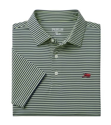 Crawfish Mini Stripe Performance Polo