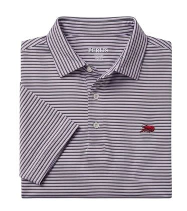 Crawfish Performance Mini Multi Stripe Polo