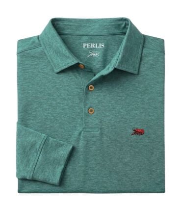 Crawfish Long Sleeve Brushed Performance Polo