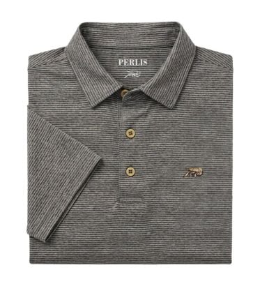Crawfish Gameday Micro Stripe Performance Polo